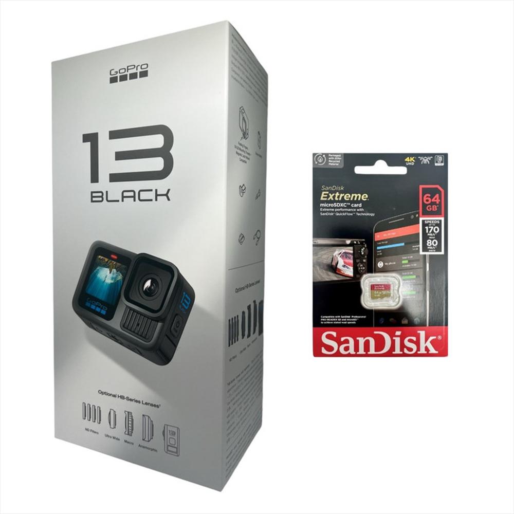 Cámara Gopro Hero13+64Gb Black 5.3K 27Mp