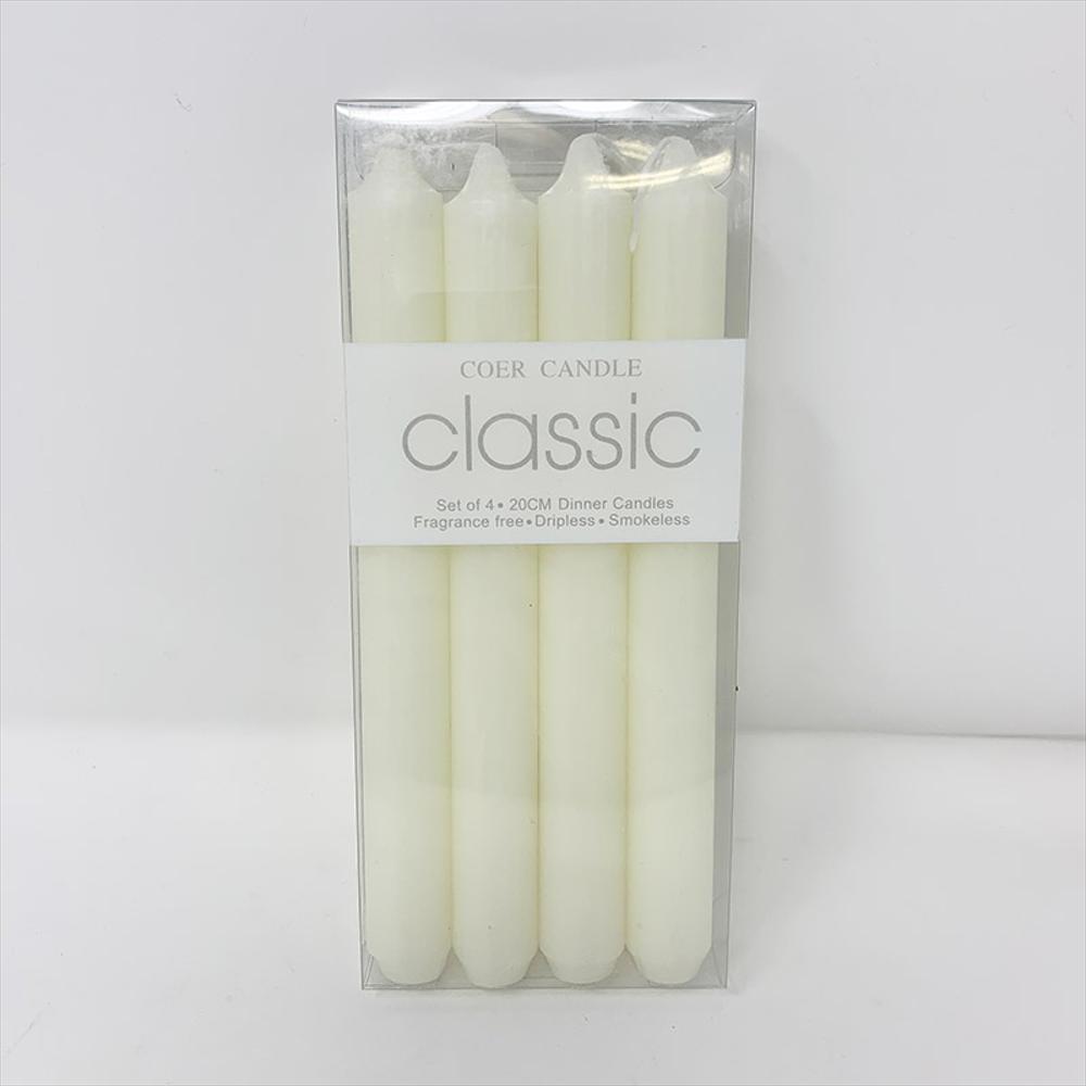 93587 Velas 20Cm X 4 Ivory img #1