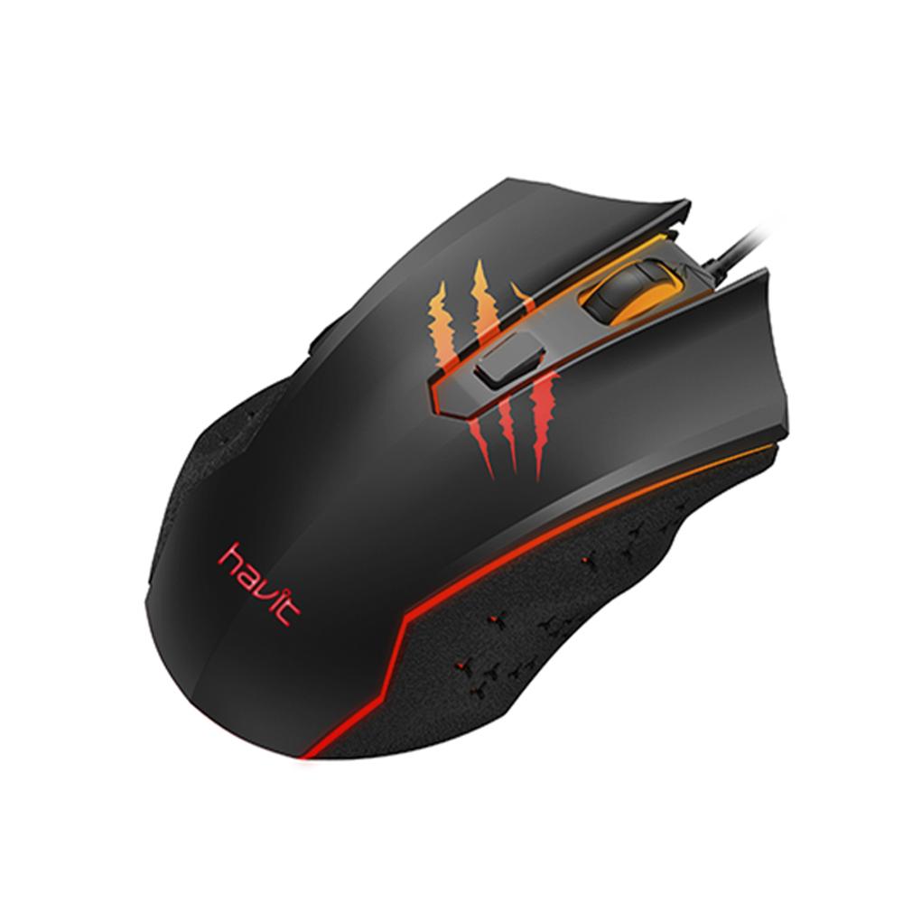 Mouse Gamer Havit 6 Botones 2400Dpi Retroiluminado img #1