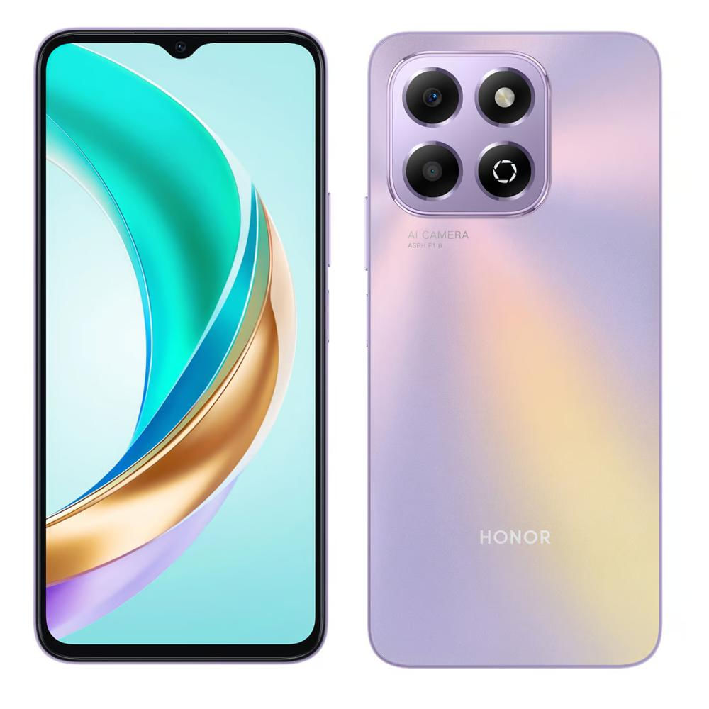 Celular Honor X6b De 128Gb Y 4+4 Ram, 50Mpx, Starry Purple