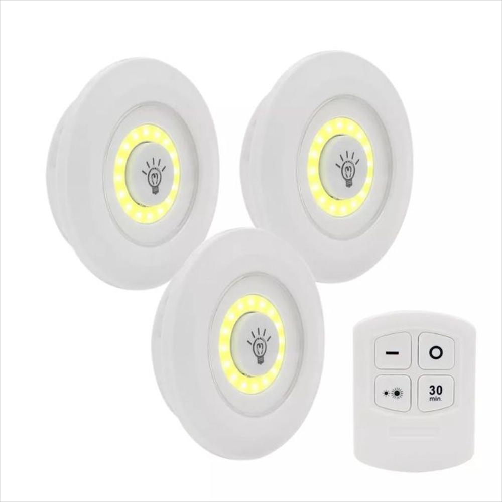 Set X3 Luces Led Con Control Remoto