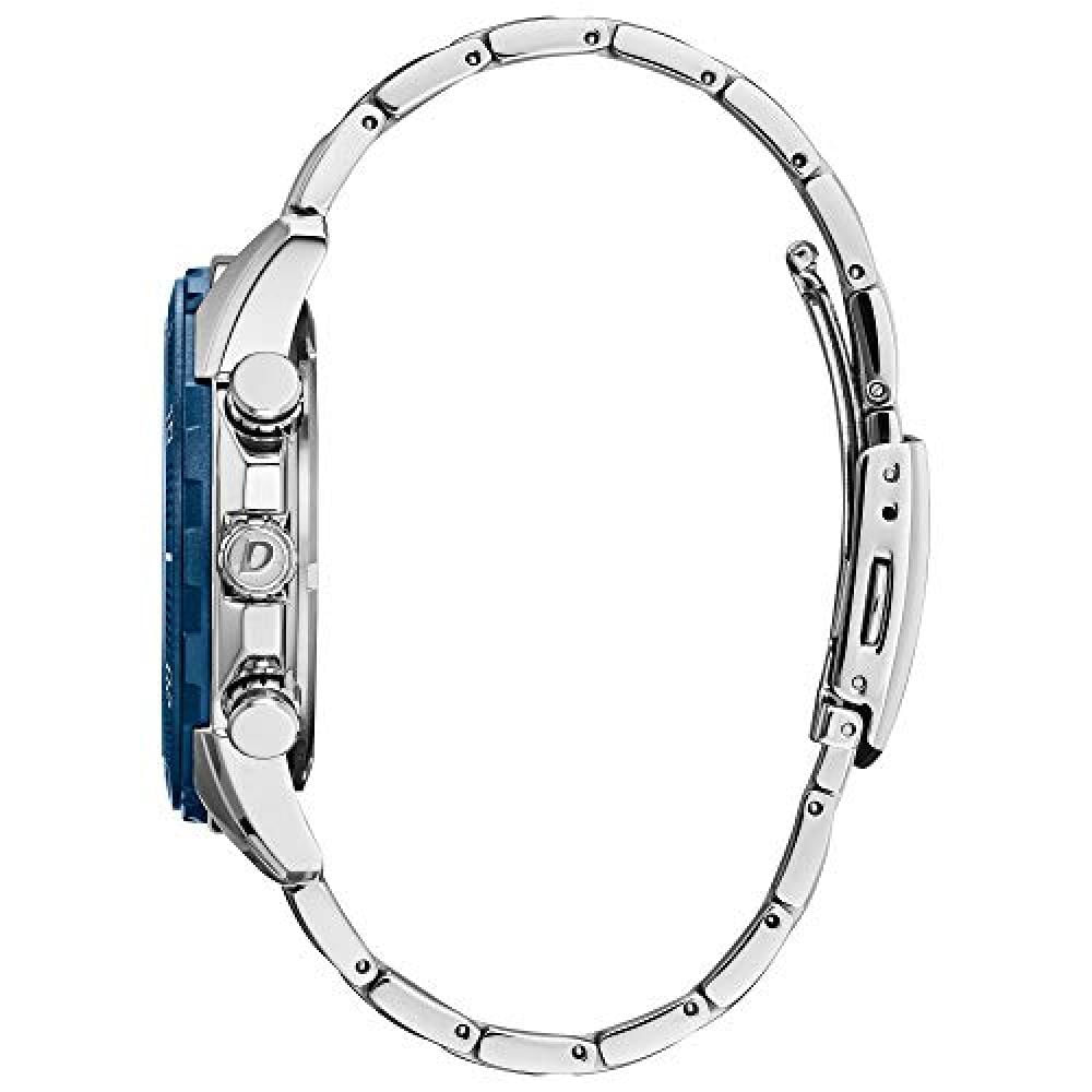 Reloj Citizen Para Hombre Weekender Eco Drive De Cuarzo Color Plateado De Acero Inoxidable Con Cronógrafo At2440 51L img #2