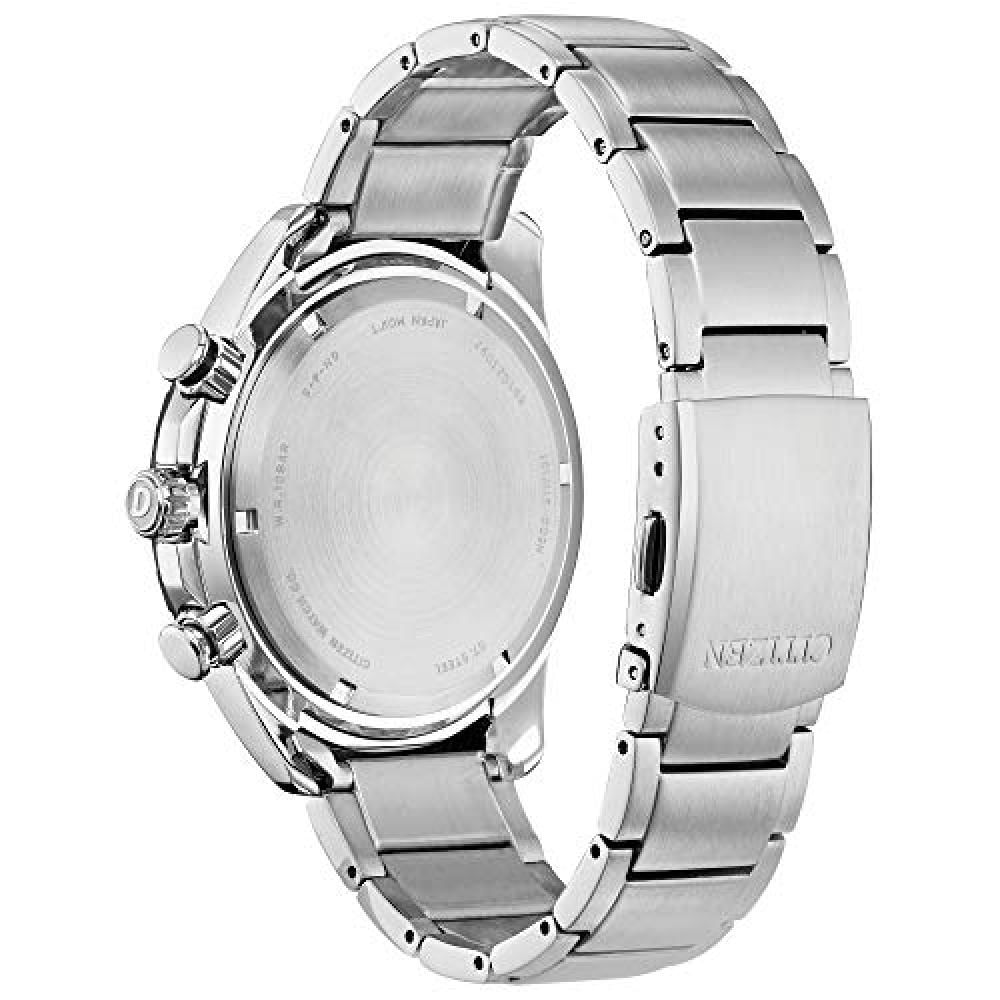 Reloj Citizen Para Hombre Weekender Eco Drive De Cuarzo Color Plateado De Acero Inoxidable Con Cronógrafo At2440 51L img #3