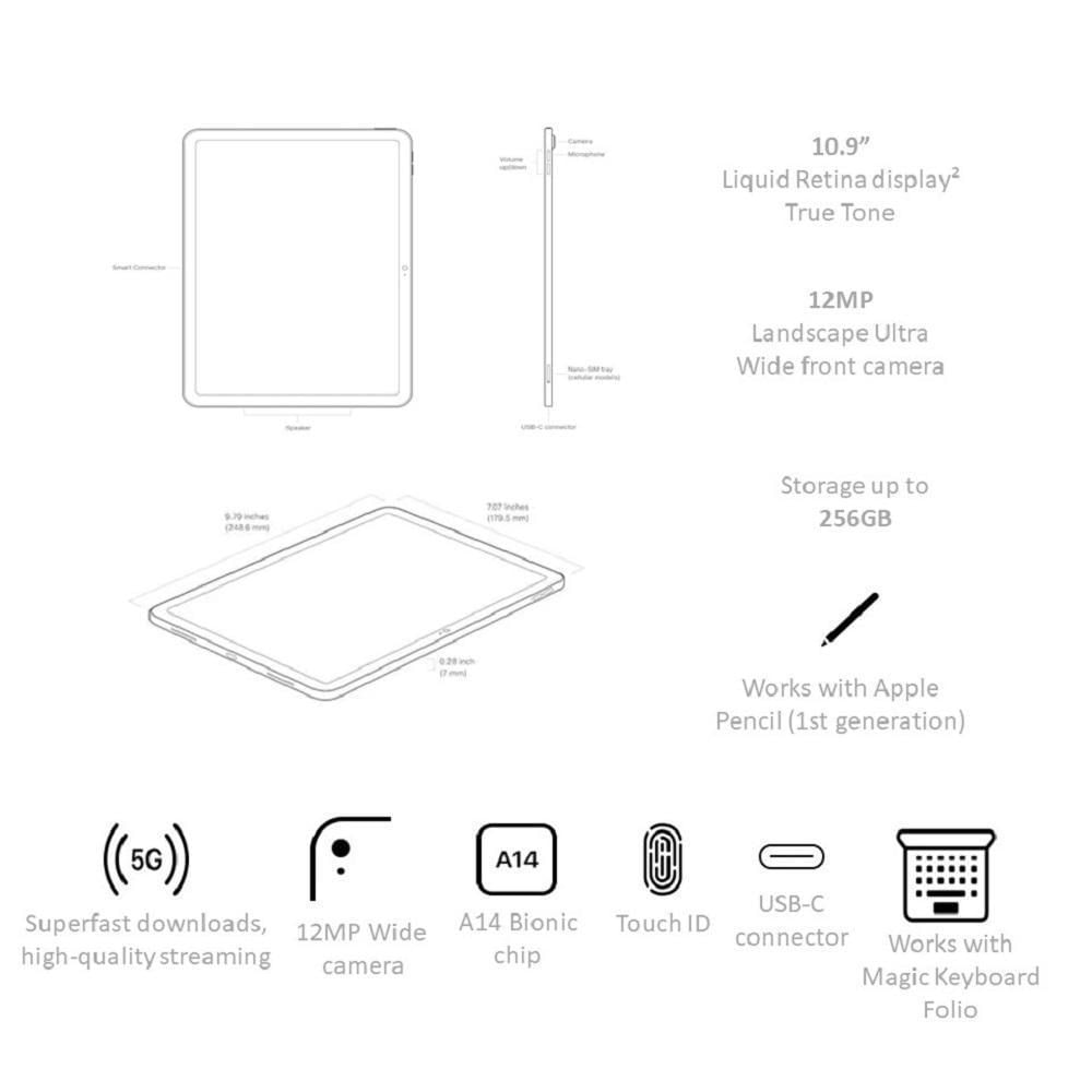 Ipad Apple 256Gb Pink (10ªgen)10.9 Wi Fi img #4
