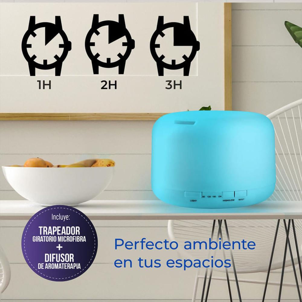 Trapero Giratorio Microfibra Mop + Difusor De Aromaterapia img #4