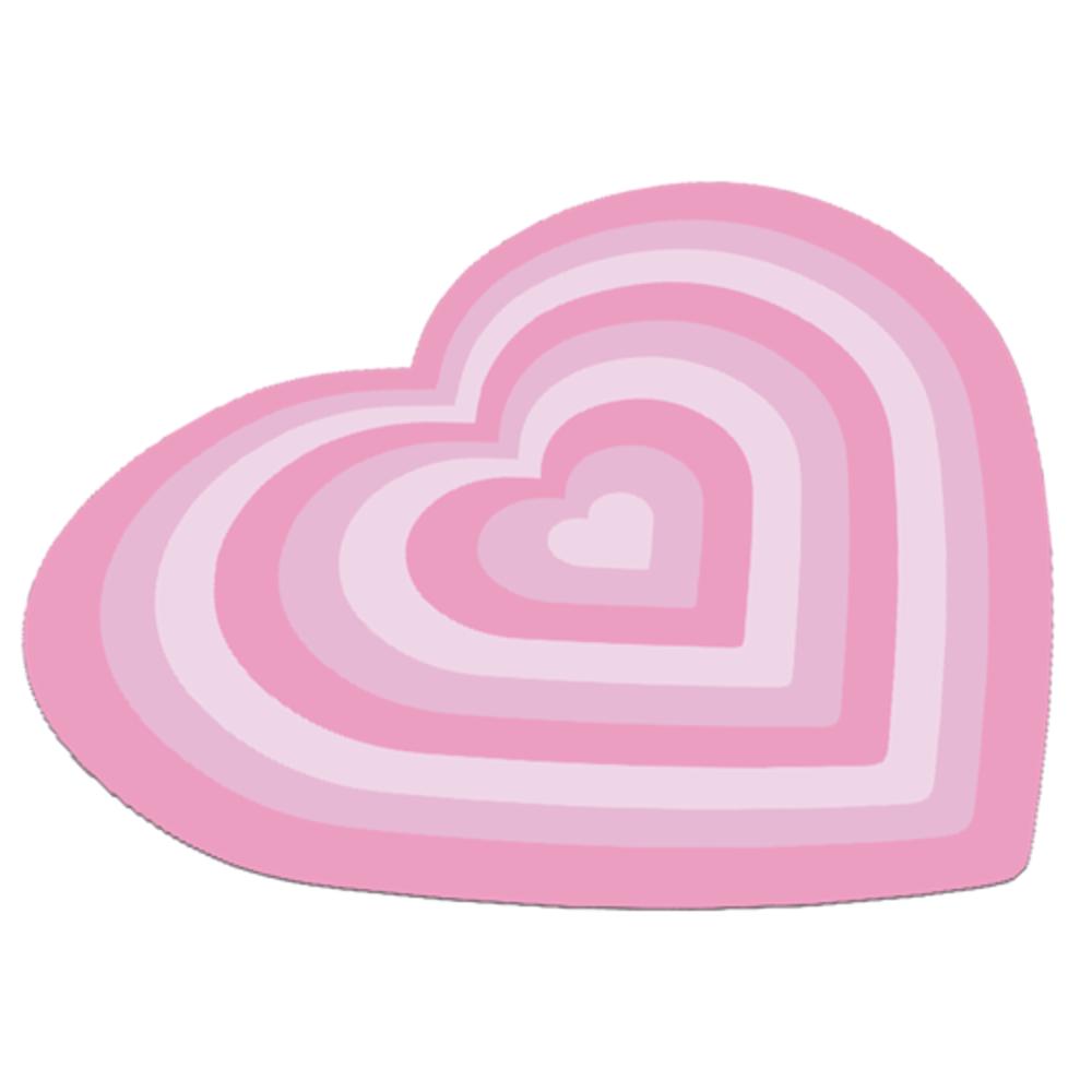 Mouse Pad Forma Corazón Rosa Lindo Kawaii Gamer Tierno Mujer Niña