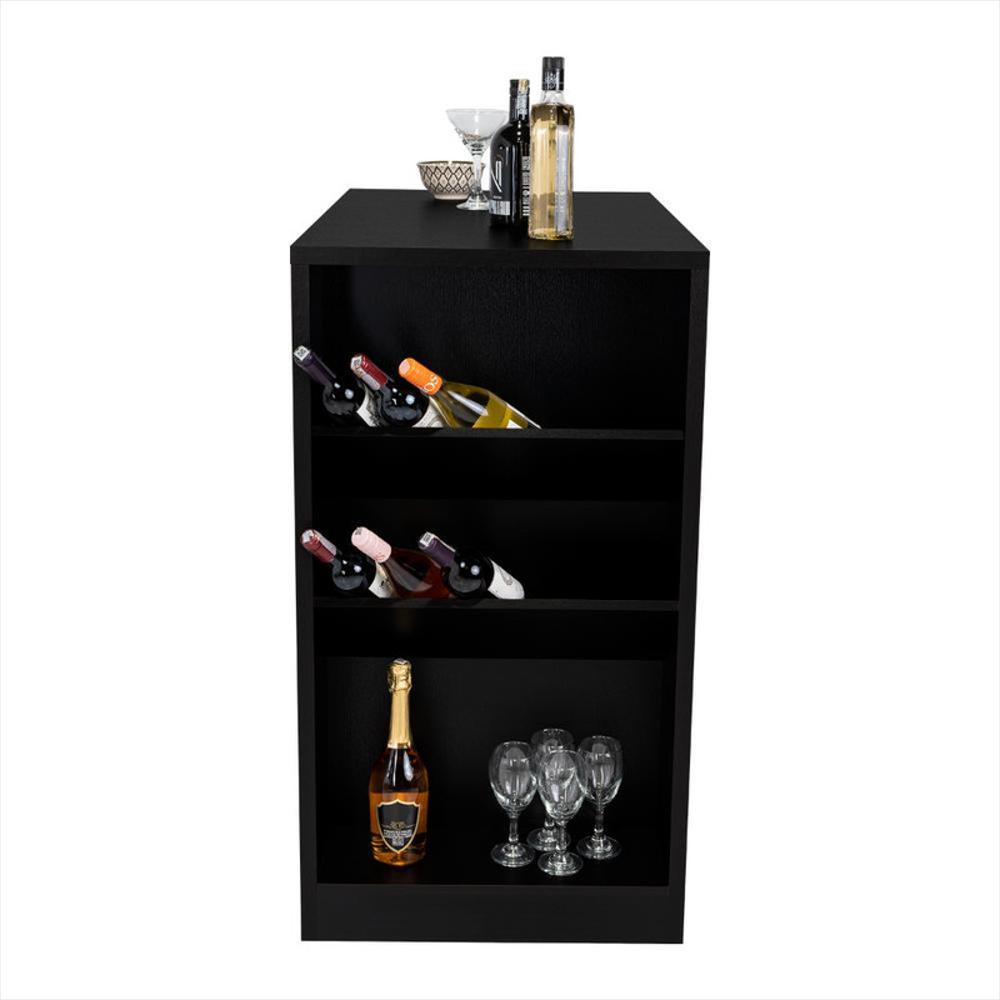 Mesa Bar Celeste, Wengue, Con Amplia Superficie