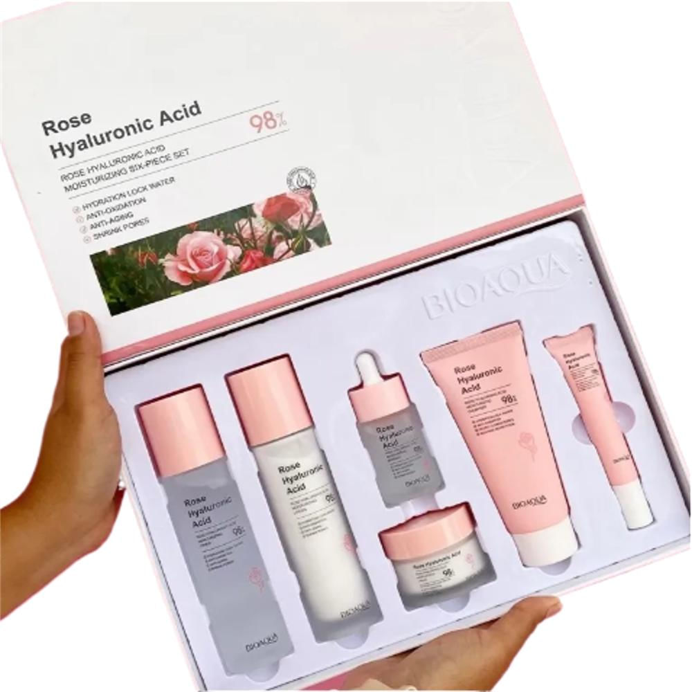 Rutina Hidratante De Ácido Hialurónico Y Extracto De Rosas Bioaqua