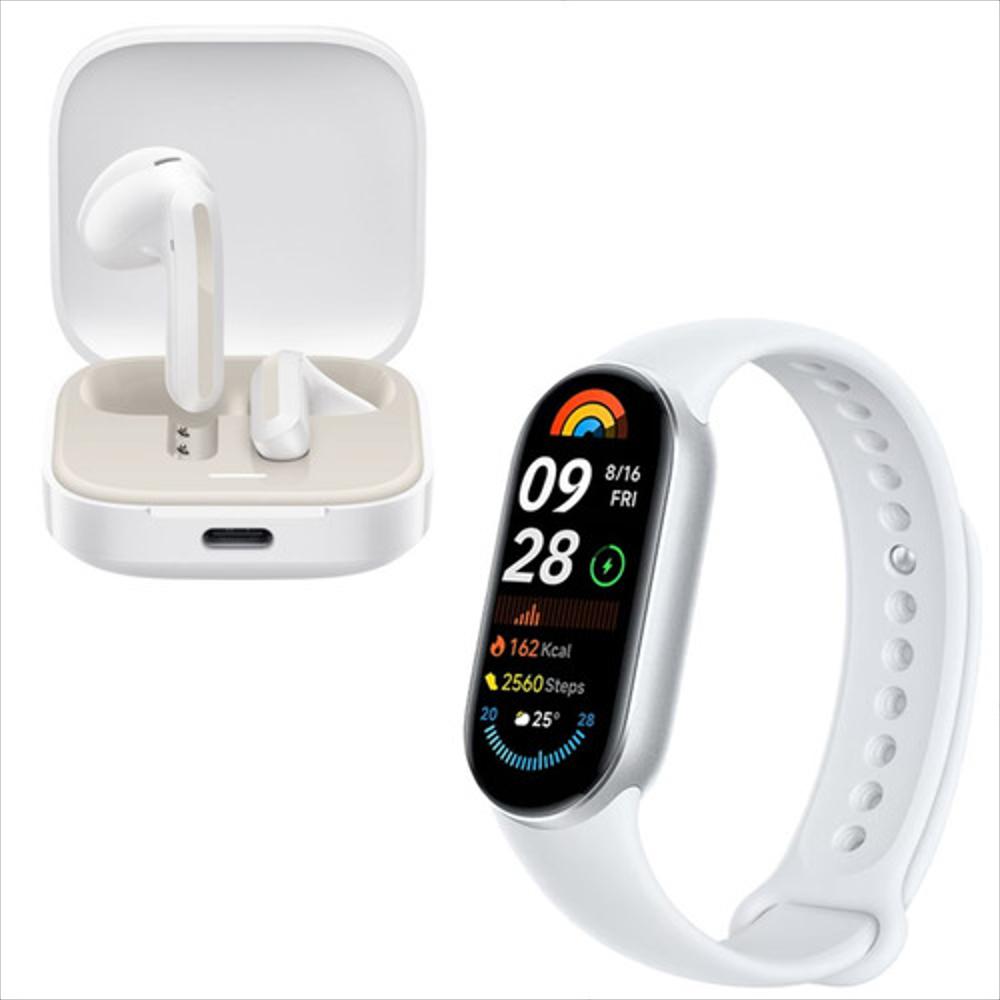 Combo Xiaomi: Smartwatch Smart Band 9 + Buds 6 Active Blanco