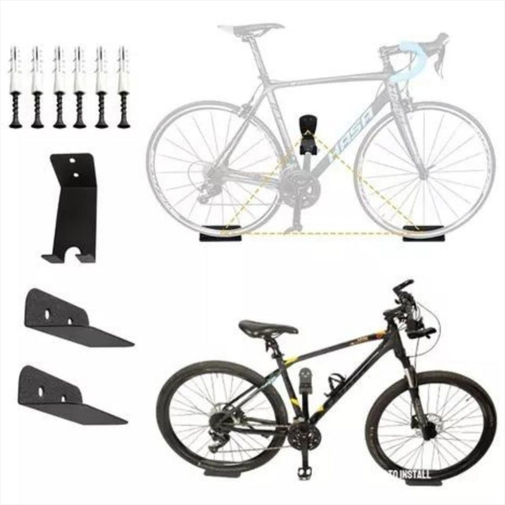 Soporte Bicicleta Pared Rack Gancho Horizontal Ciclismo Portabicicletas Pared