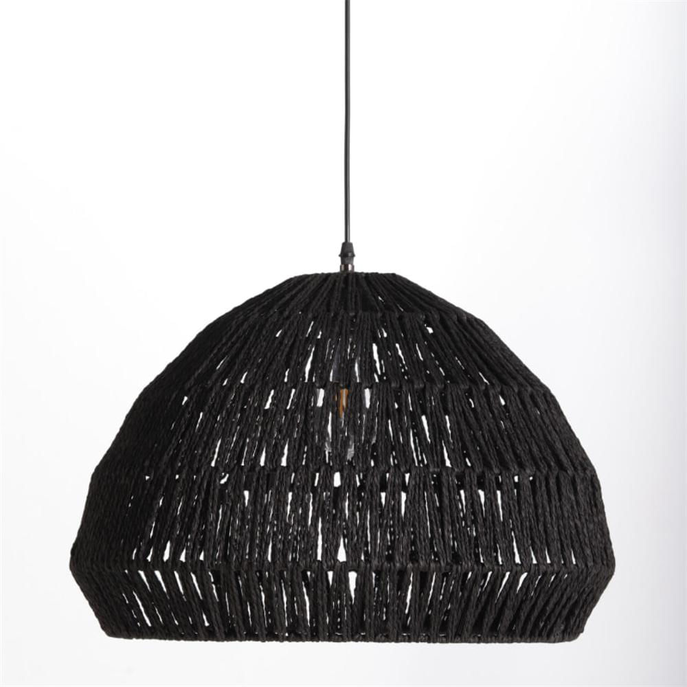 Lámpara Serena Lámpara Colgante De Fibra Natural Color Negro