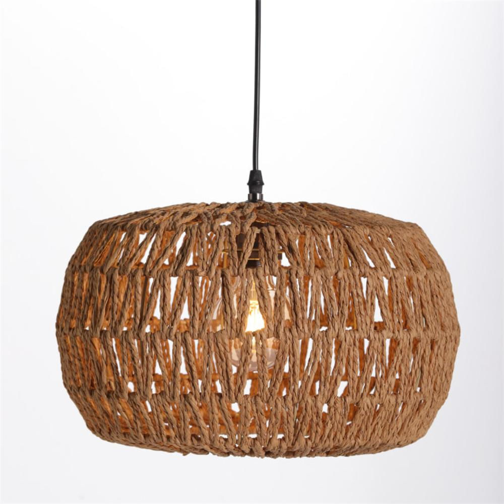 Lámpara Aura Lámpara Colgante De Fibra Natural Color Marron