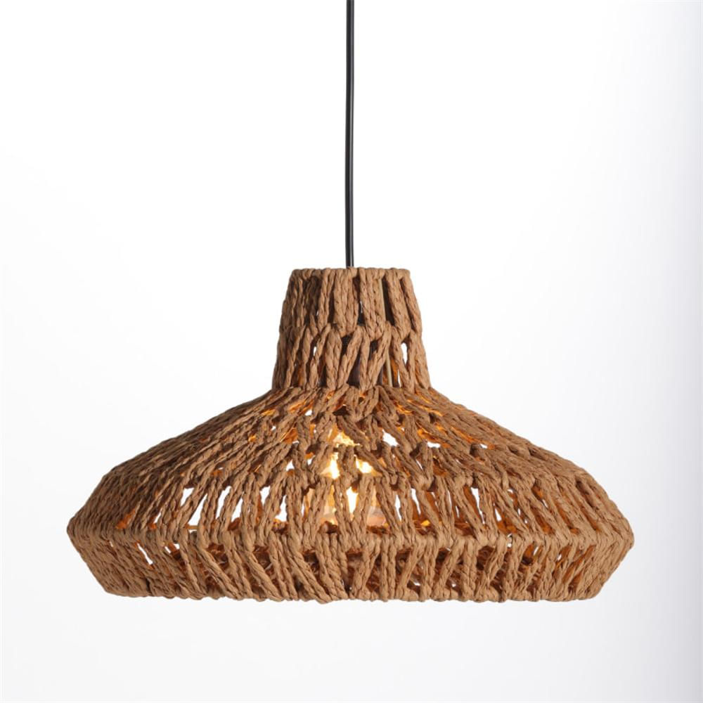 Lámpara Lumina Lámpara Colgante De Fibra Natural Color Marrón