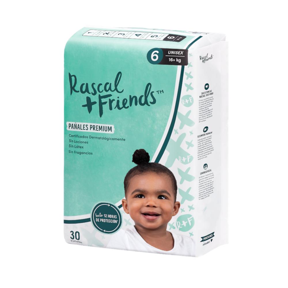 Pañales Premium Rascal + Friends Talla6 (+16Kg) 30 Unidades Rf93220