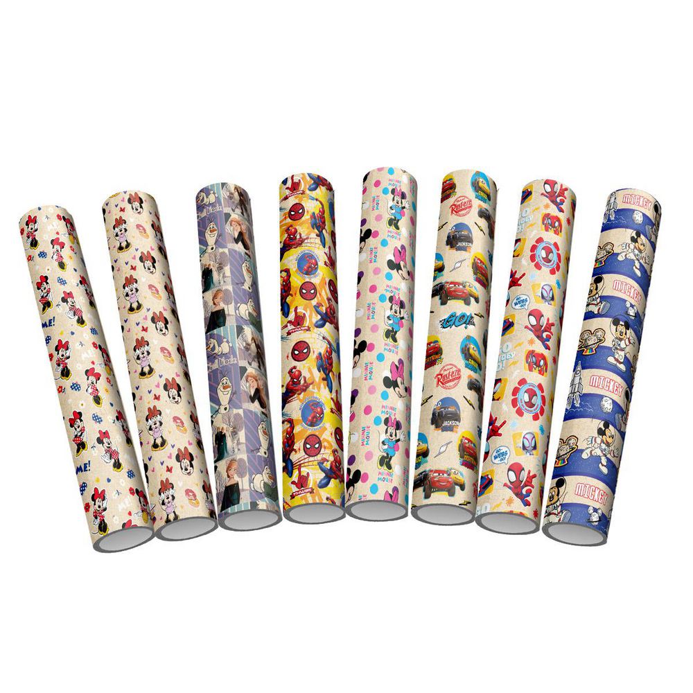 Rollo De Papel Kraft Primavera X2 Mt Personajes PRIMAVERA 3756007