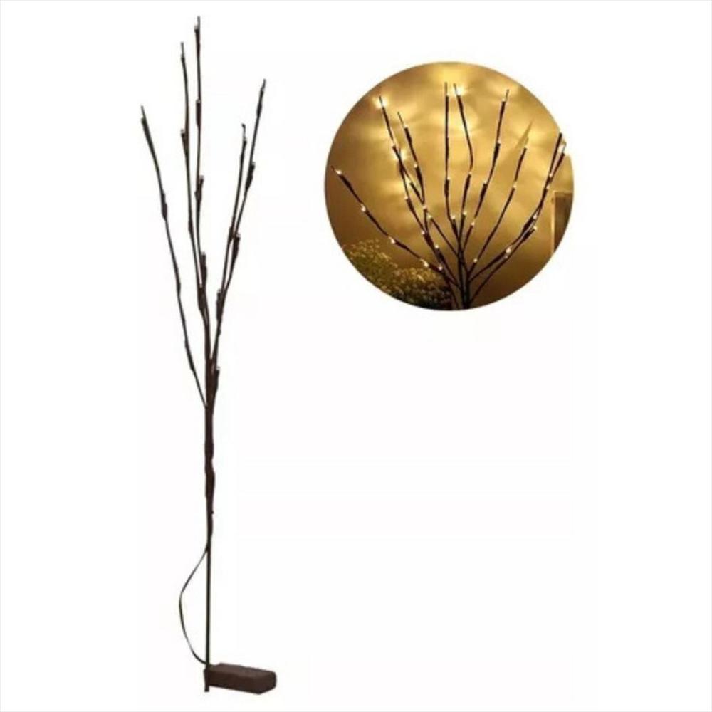 Flor 20 Led Ramal Pilas Luz Jardin Exterior Árbol Navidad