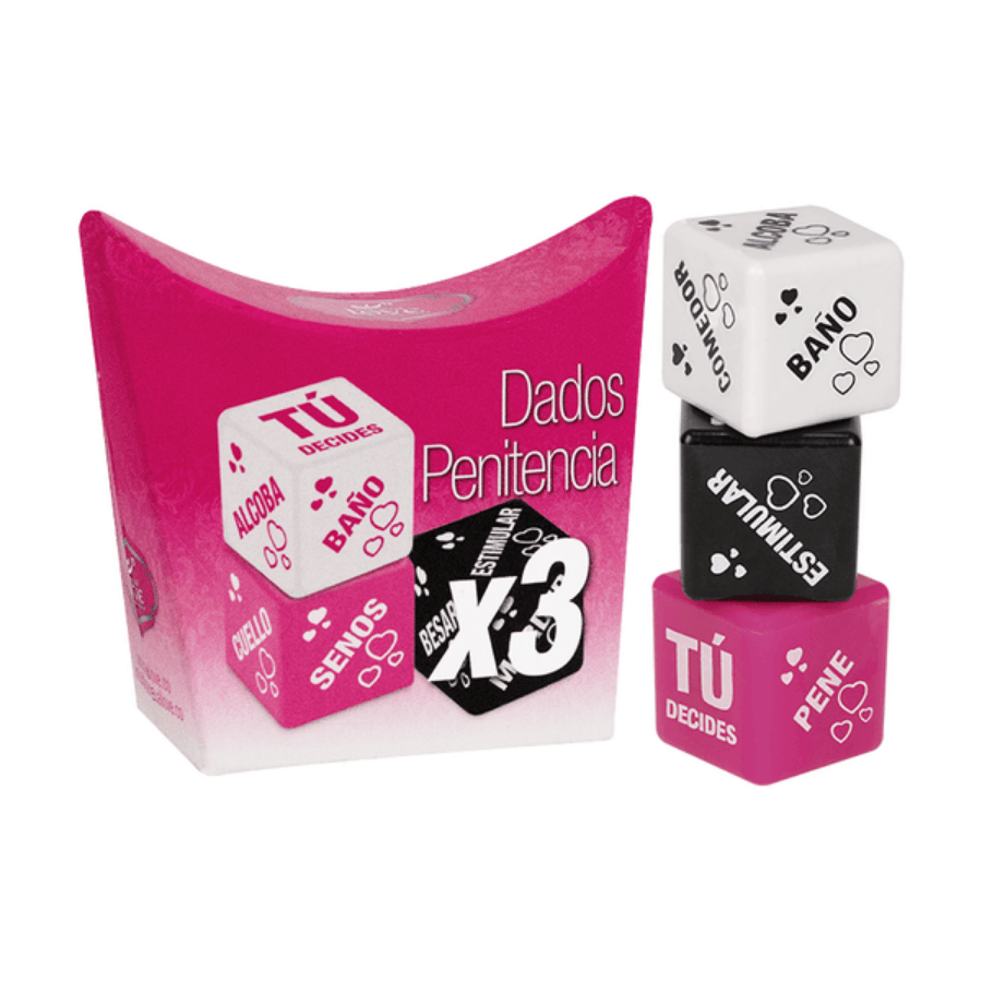 Dados penitencia kiss me x 3