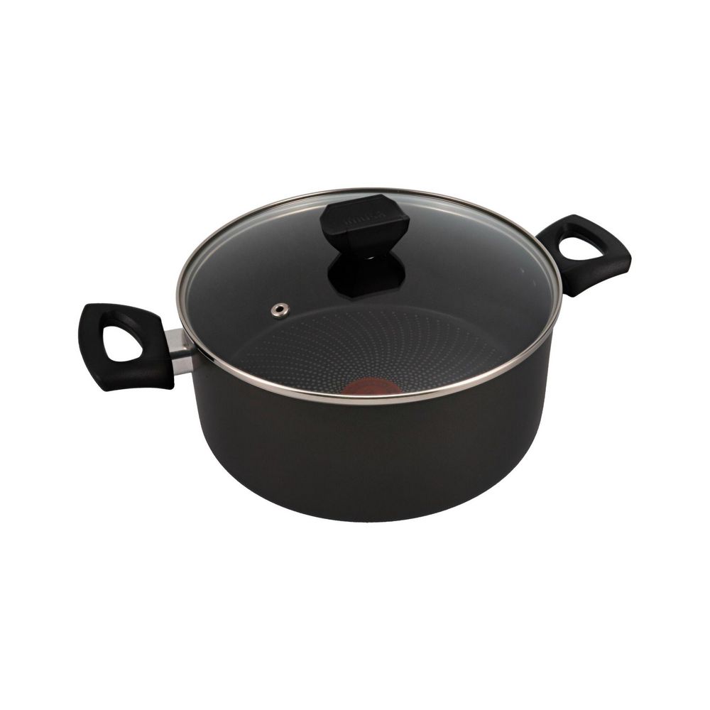 Olla 24 cm IMUSA Aluminio Antiadherente Hard Titanium 2 24 cm Negro
