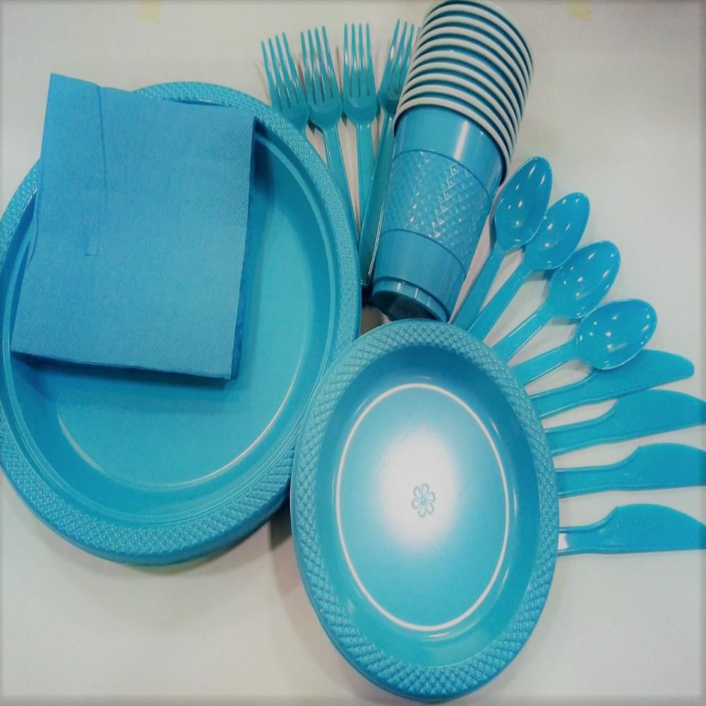 Kit Celebracion Cumpleaños Color Azul Caribe img #1