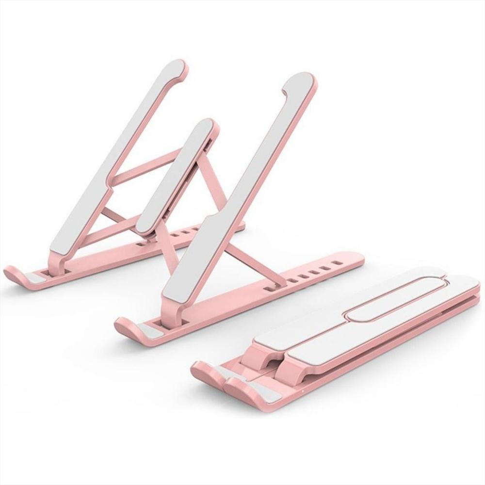 Soporte Base Celular Tablet Mini Portátil Escritorio Pequeño Rosado