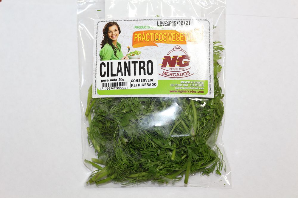 Cilantro desmenuzado sin tallo 20 gr