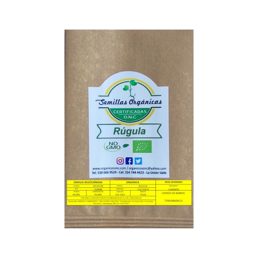 Semillas Organicas Onc Rugula  3  gr