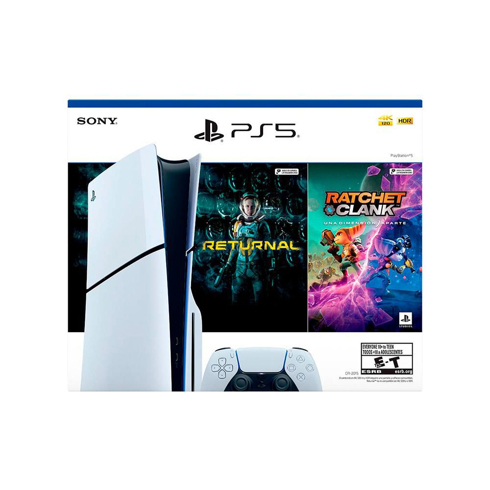 Consola Ps5 Estándar 1 TB Blanca + Ratchet Clank