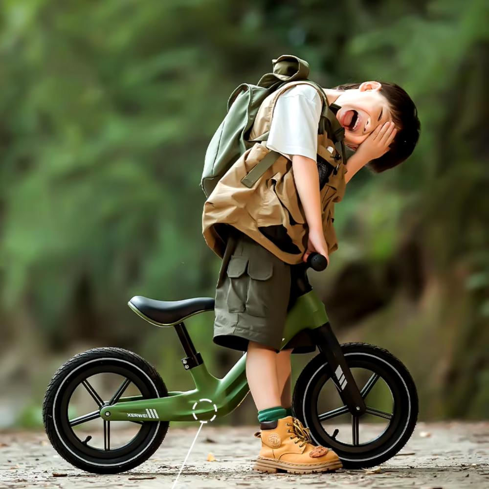 Bicicleta Por Impulso Para Niños Marca Kemanqi 3 A 6 Años(Blanca) img #3