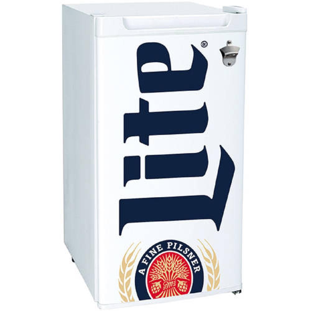 Mini Nevera Miller Lite Capacidad 3.3 Pies Cúbicos Color Blanco