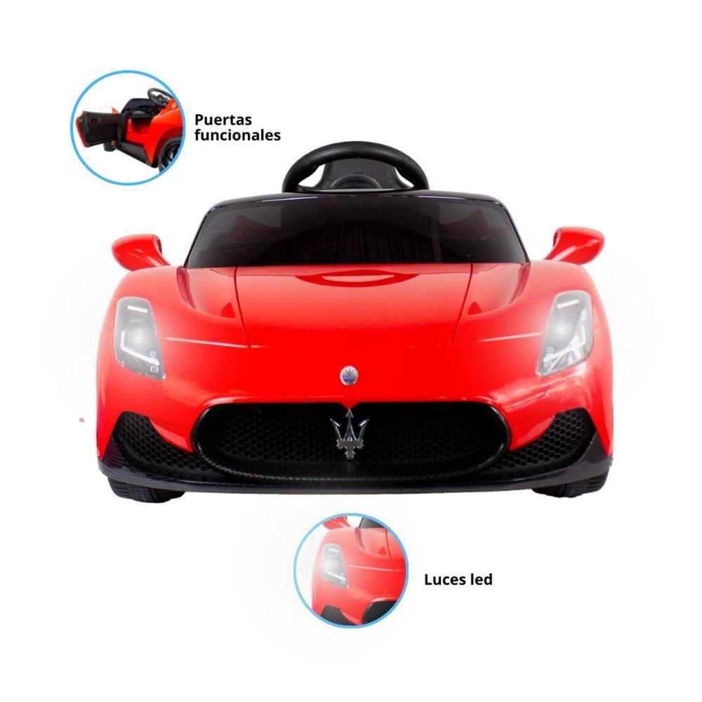 Carro Montable Electrico Para Niños Maserati Rojo 12V PRINSEL img #5