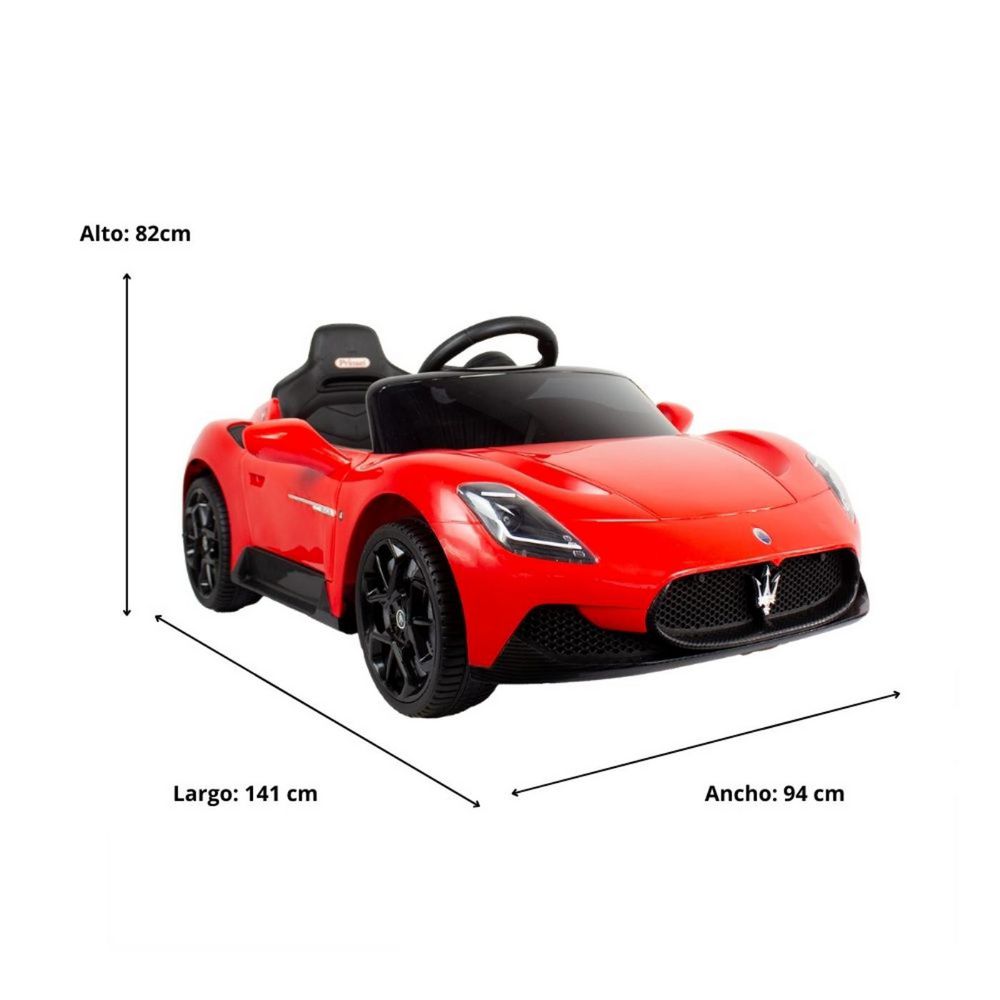 Carro Montable Electrico Para Niños Maserati Rojo 12V PRINSEL img #7