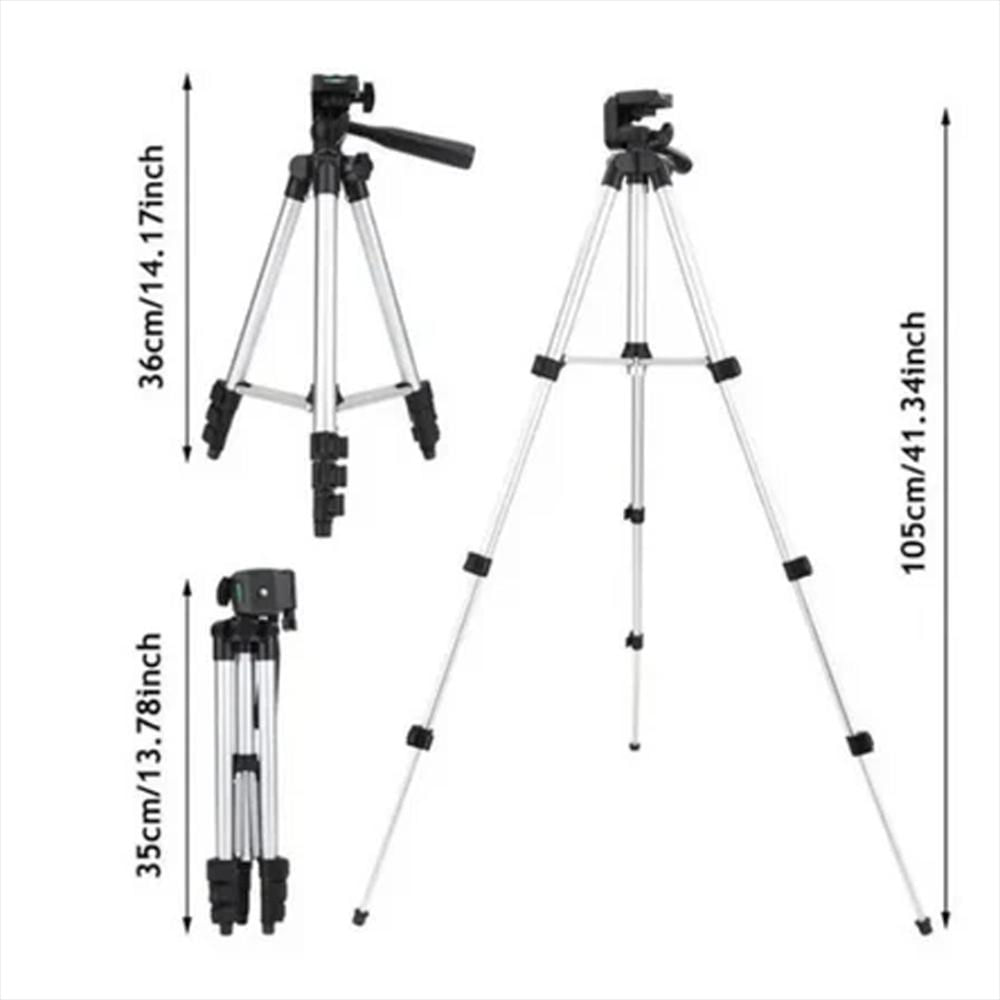 Tripode Celular Camara Sencillo Con Control Bluetooth Altura Ajustable img #2