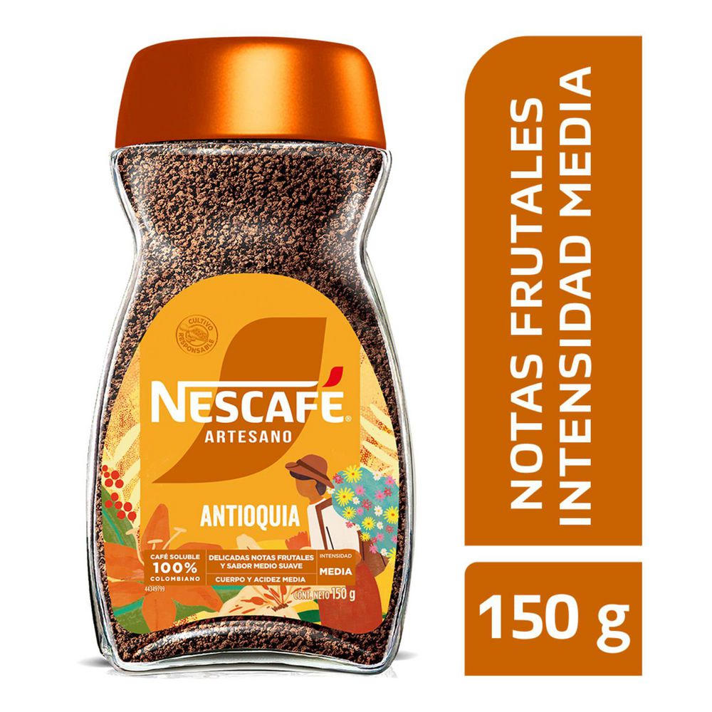 Café instantáneo NESCAFE ARTESANO Antioquia (150 gr)