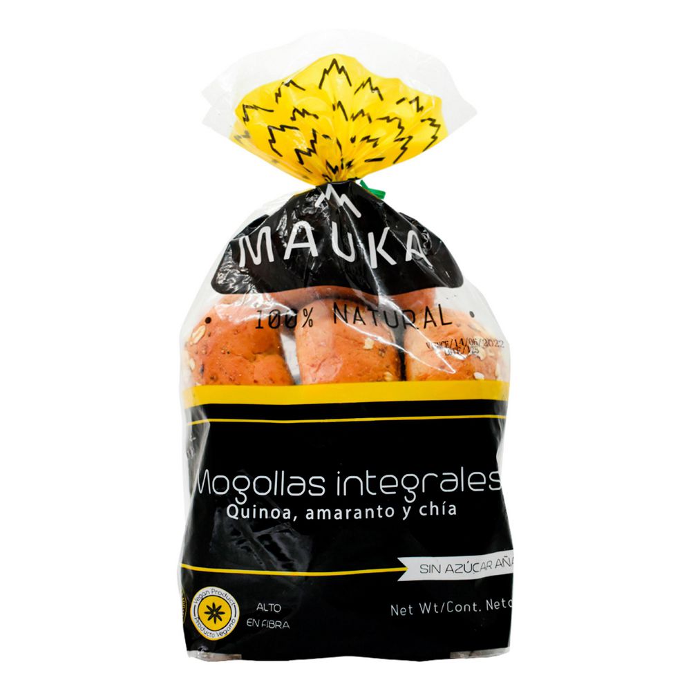 Mogollas Integrales Quinoa Amaranto Chi MAUKA SNACKS 280 gr
