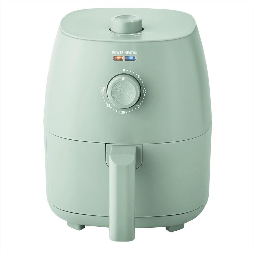 Freidora De Aire Compacta Mainstays De 2.2 Cuartos Verde Salvia Apagado Automático Temporizador Freidora De Aire Compacta Mainstays De 2.2 Cuartos Verde Salvia Apagado Automático Temporizador