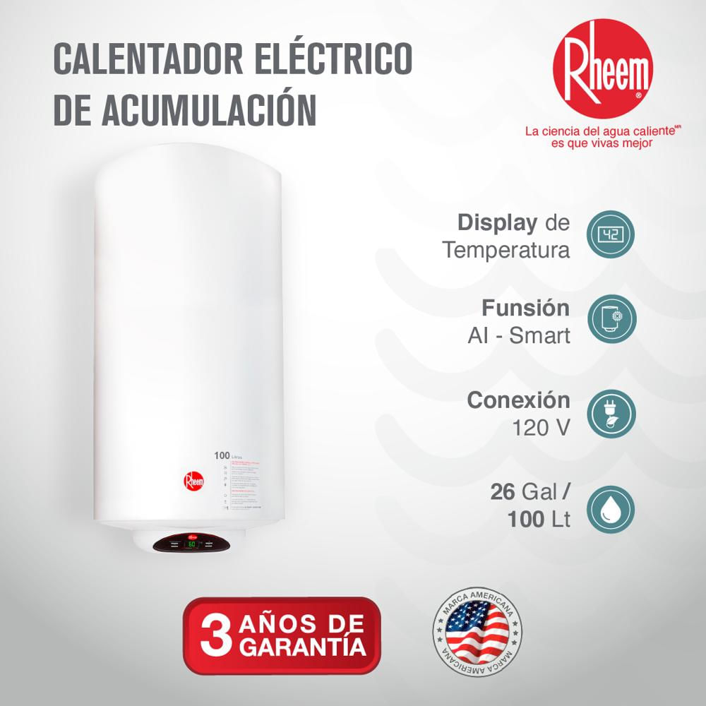 Calentador De Agua Eléctrico De Acumulación 100 Litros img #2