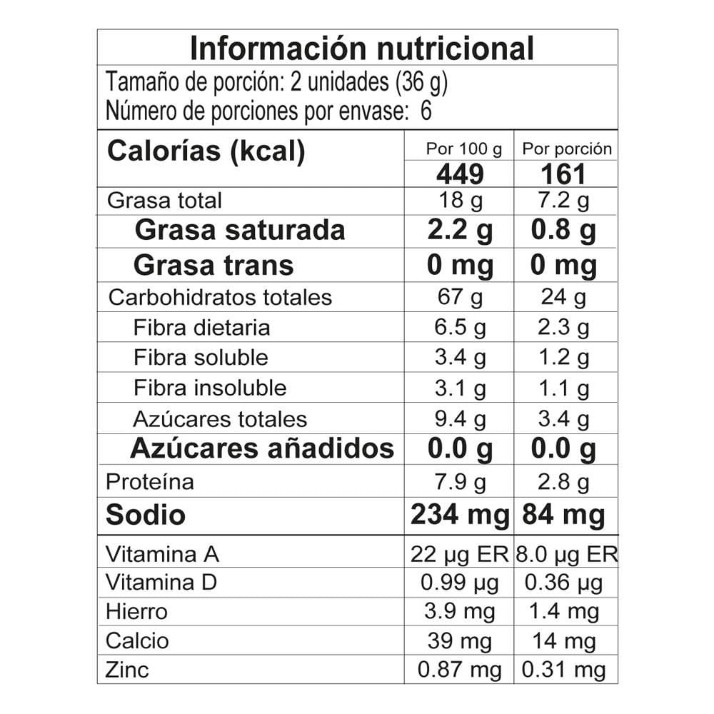 Galletas KALÁ AVENA PASAS SIN AZC. (216 gr) img #2