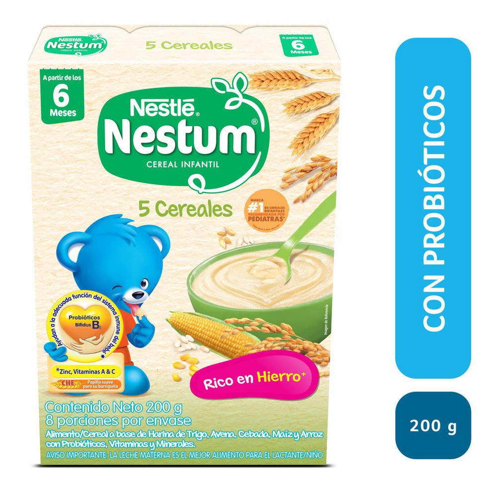Cereal NESTUM infantil 5 cereales (200 gr)