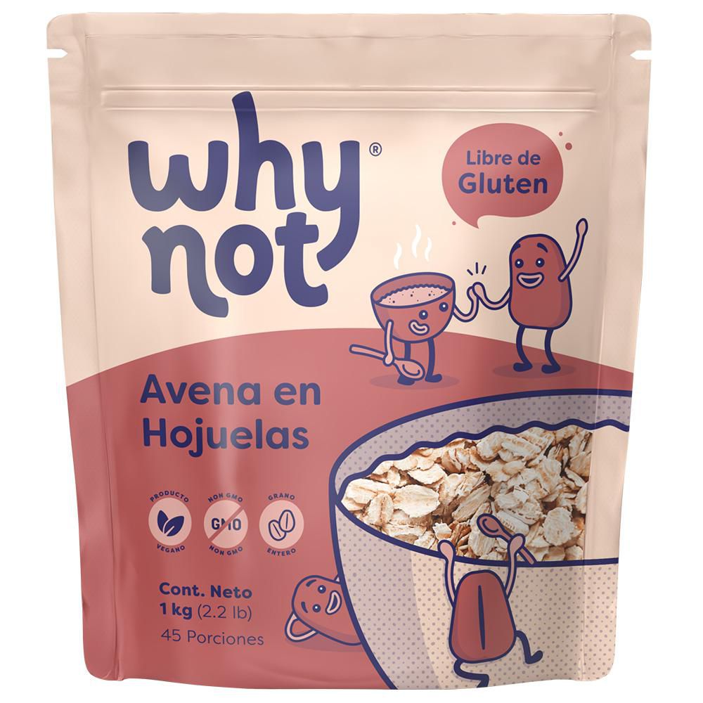 AVENA HOJUELAS LIBRE GLUTEN WHY NOT 1000 gr