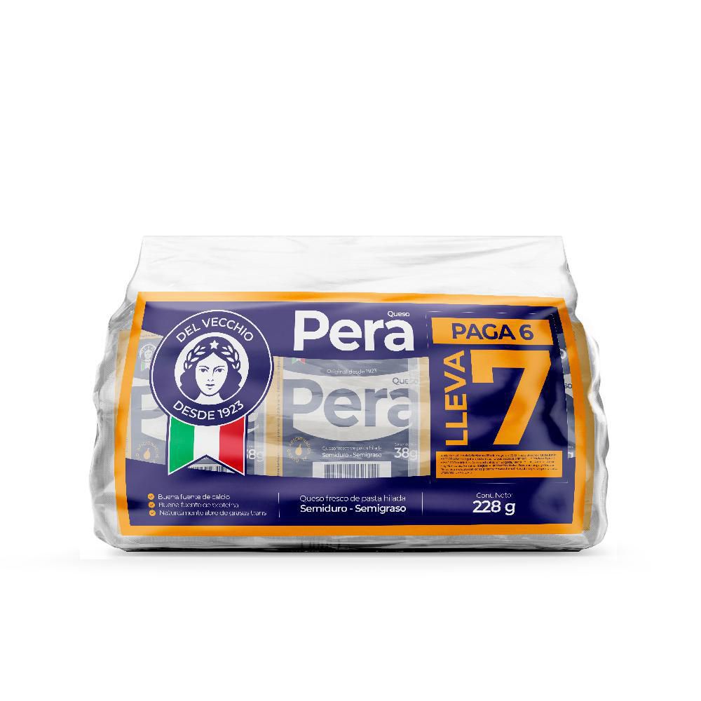 Queso pera DEL VECCHIO x7und (228  gr)