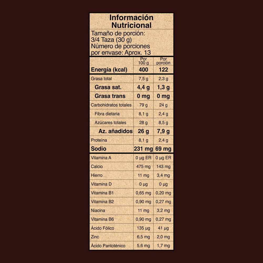 Cereal  CHOCAPIC Trocitos sabor chocolate caja (380  gr) img #4