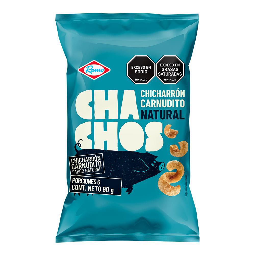 Chicharron Chachos RAMO Carnudo Sabor Natural (90  gr) img #2