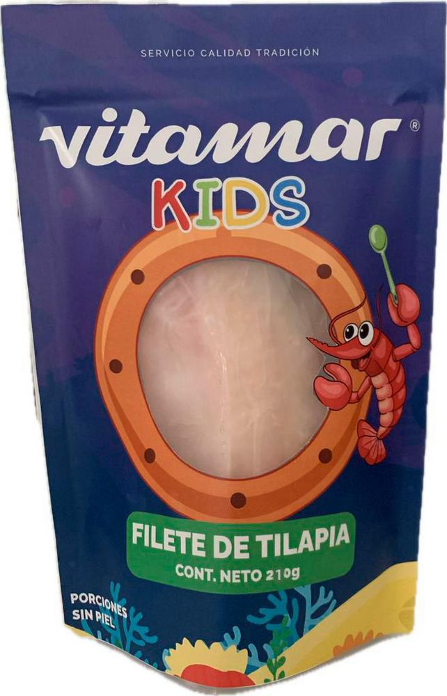 Filete de tilapia o mojarra VITAMAR Kids (210 gr)