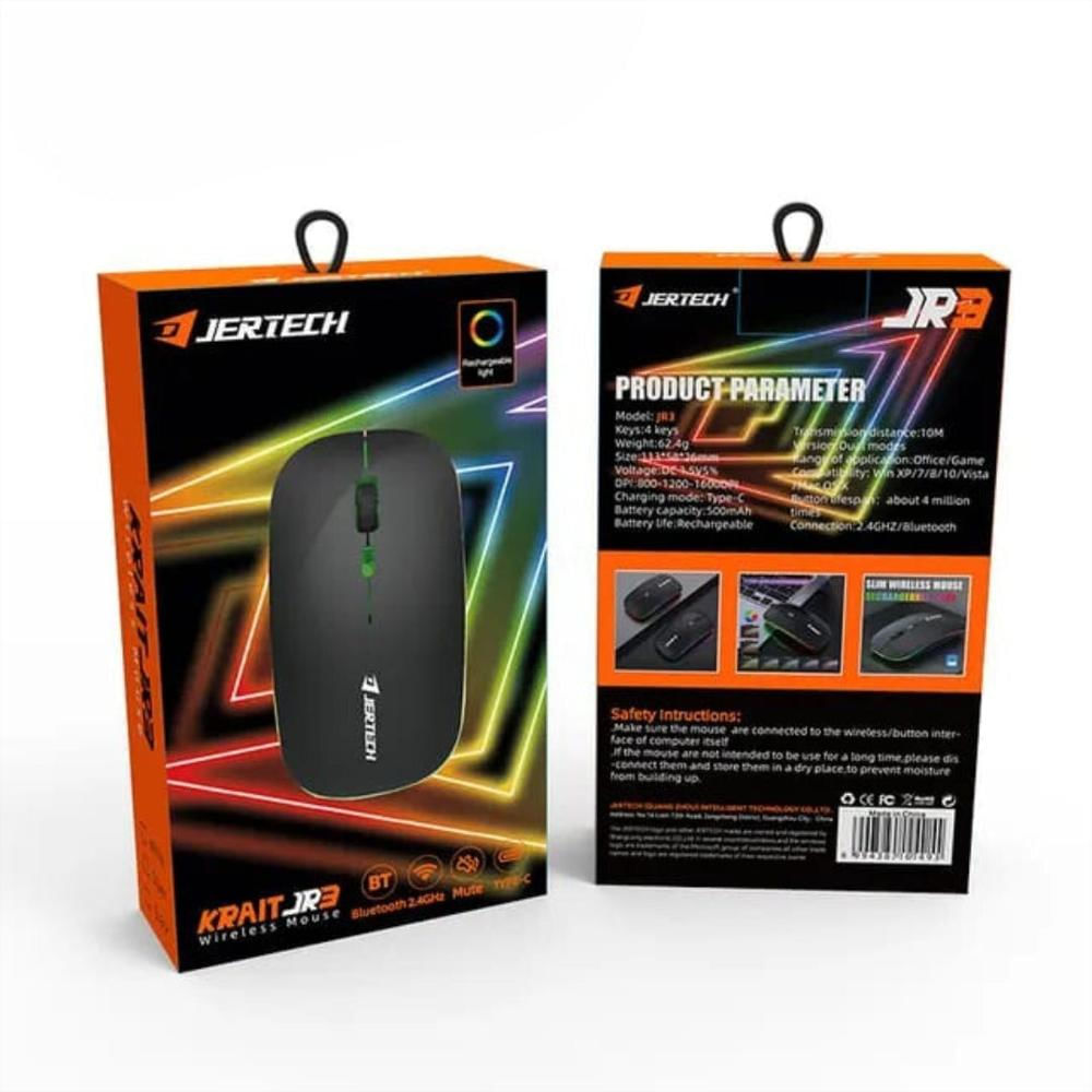 Mouse Para Computador Recargable Conexión Bluetooth Jr3 img #3