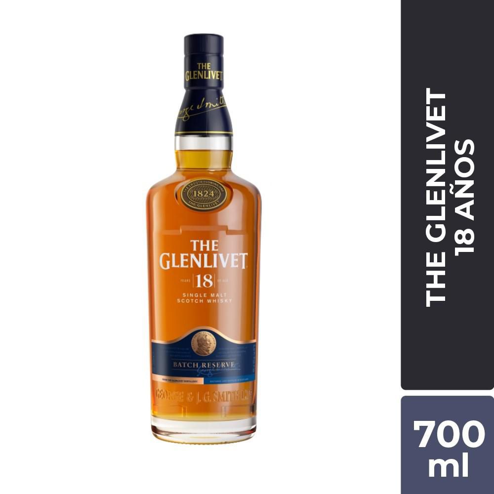 Whisky GLENLIVET single malt 18 Años (700  ml)