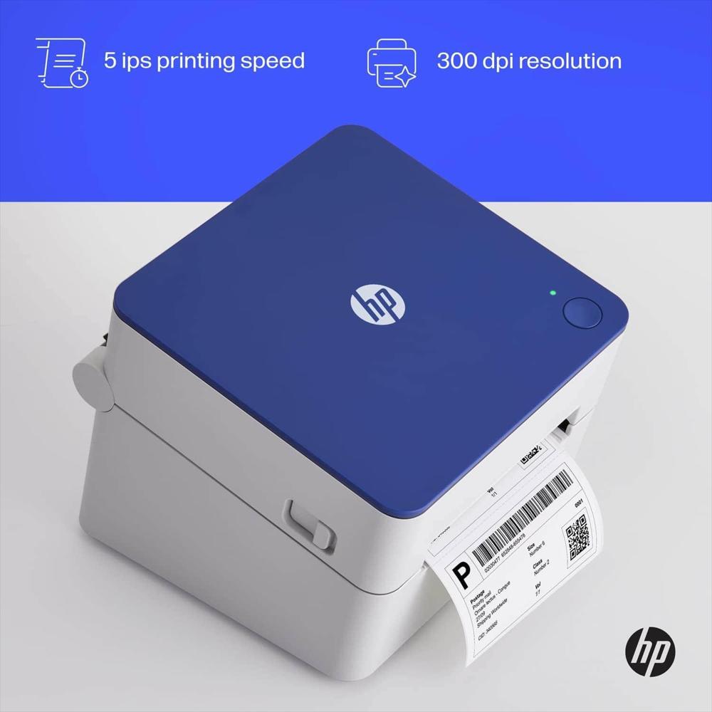 Impresora Térmica Directa De Etiquetas De Envío Hp Hpke203 Con Bandeja Interna 4X6 300 img #3