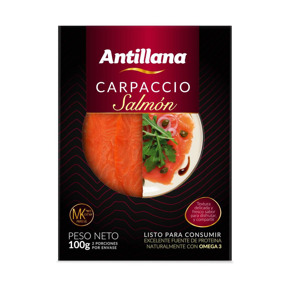Salmón en carpaccio ANTILLANA refrigerado (100 gr)