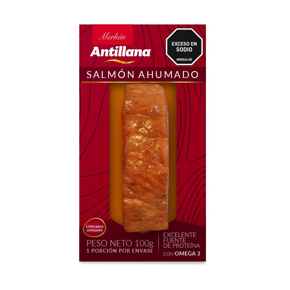 Salmón ahumado merken ANTILLANA porción (100 gr)