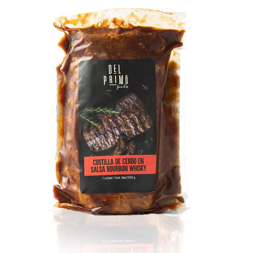 Costilla de cerdo Del Primo Foods BBQ whisky (900  gr)