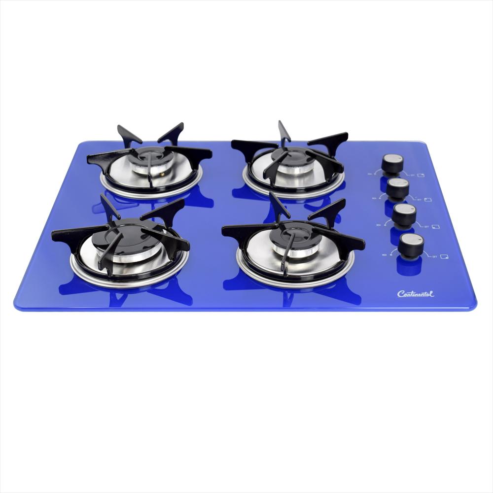Estufa De Empotrar Vidrio 62X52 Cm Gas Natural Azul 6507